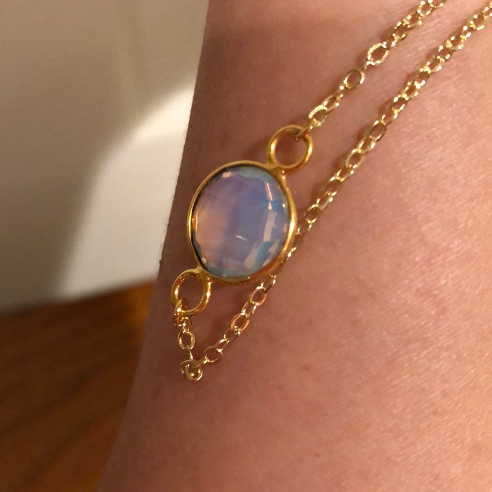  White Opal Necklace - Picture 7 of 8
